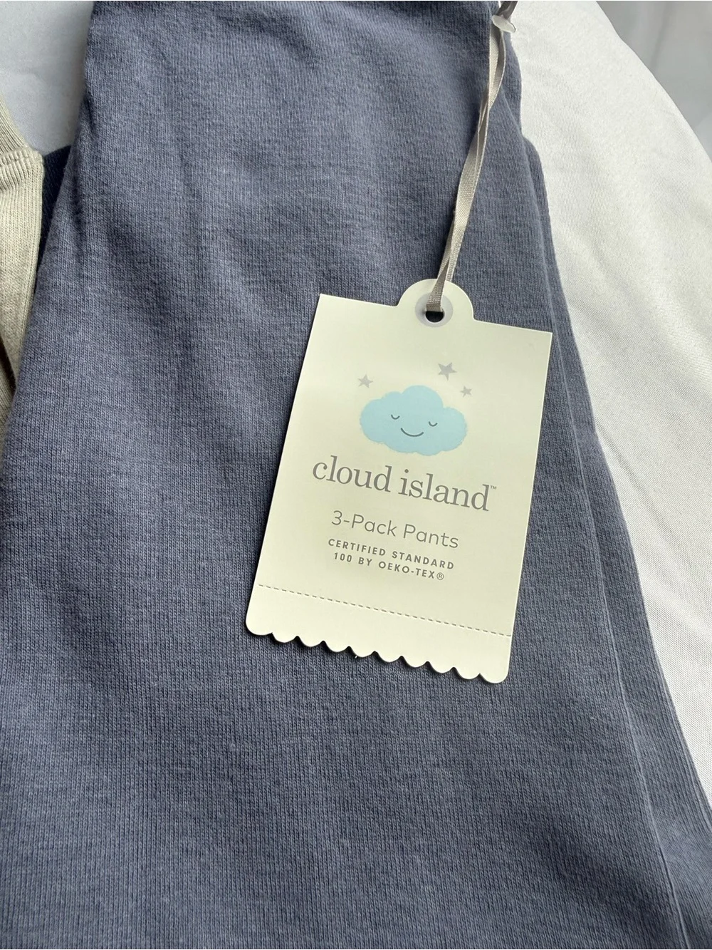 cloud island 3-Pack Leggings in Mint, Beige, and Slate Blue